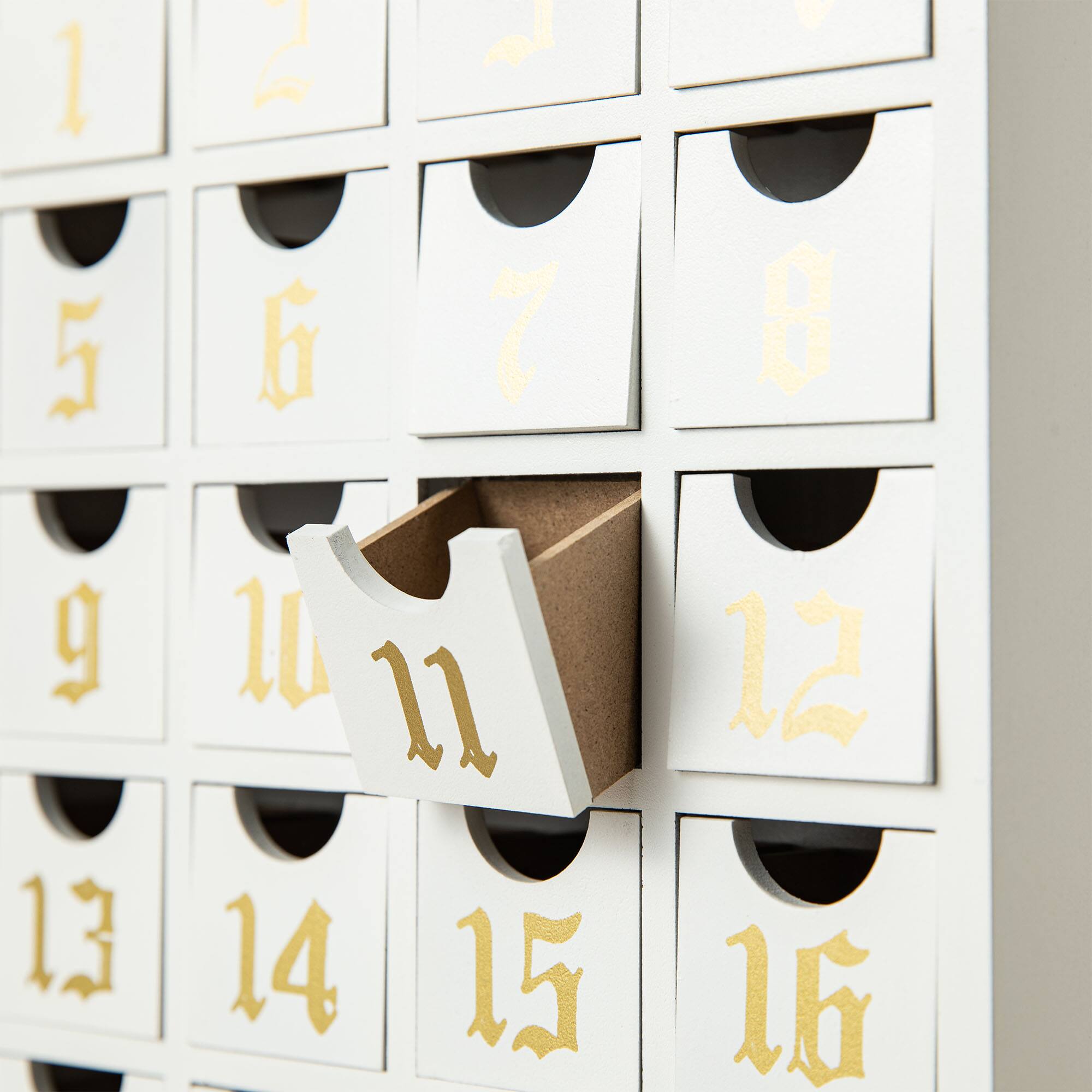 Glitzhome® 17" Lighted Christmas Nativity Advent Calendar Décor